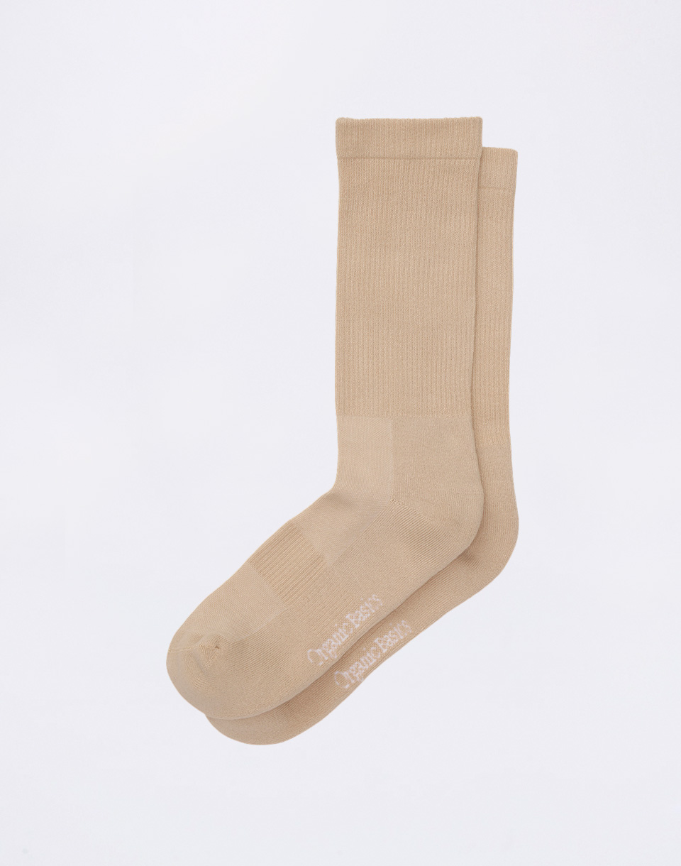 Organic Basics Core Tennis Crew Socks 3-pack Sandstone 35-38