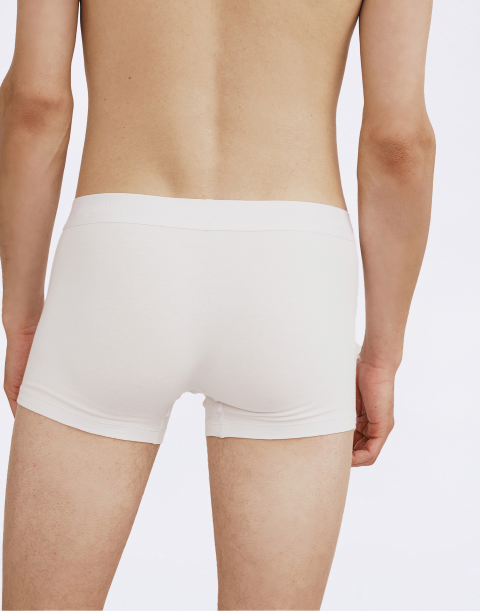 Organic Basics Core Trunks 3-Pack Black / White / Grey Melange L