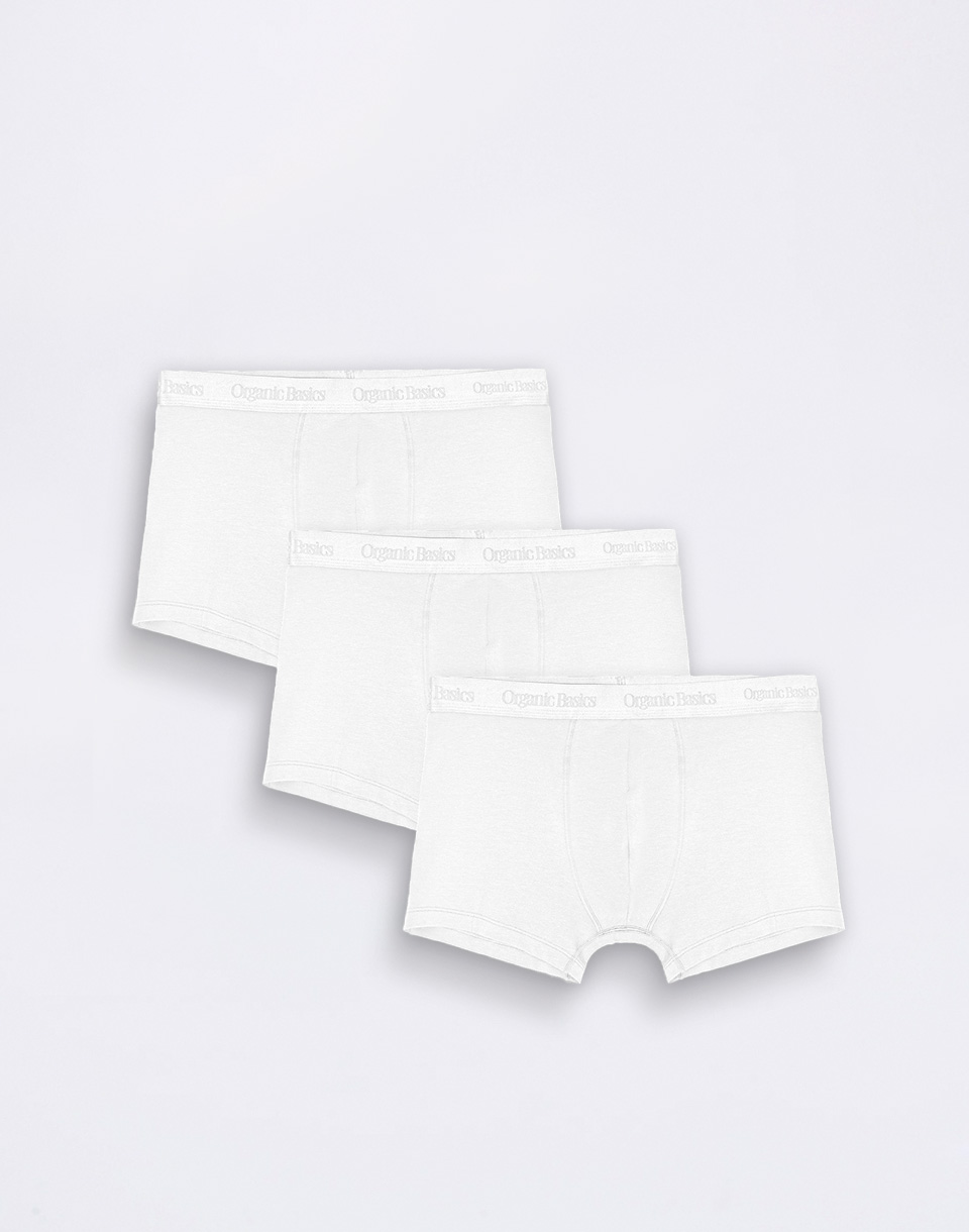 Organic Basics Core Trunks 3-Pack White / White / White L