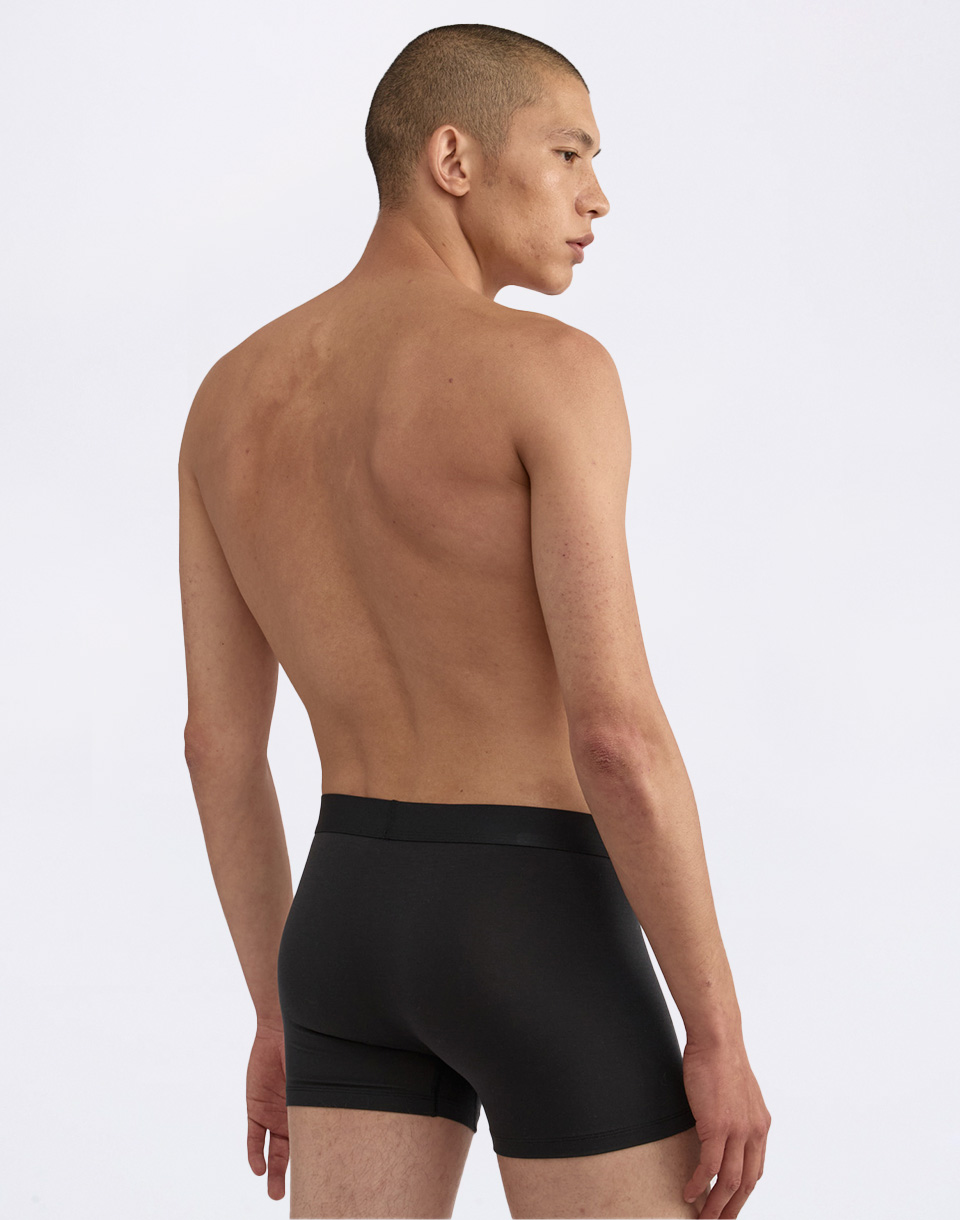 Organic Basics Premium Trunks 3-pack Space Blue / Plum / Black L