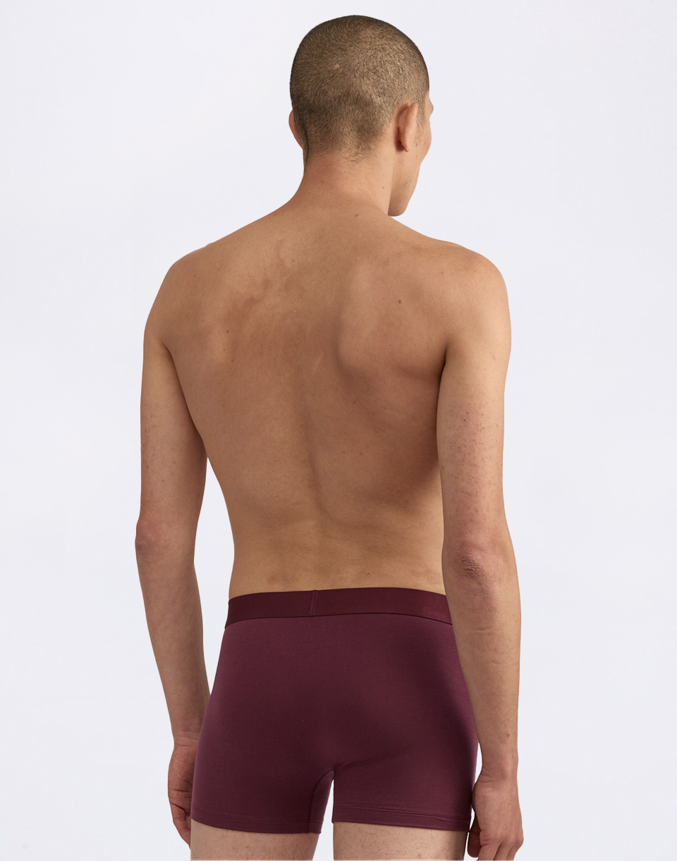 Organic Basics Premium Trunks 3-pack Space Blue / Plum / Black L