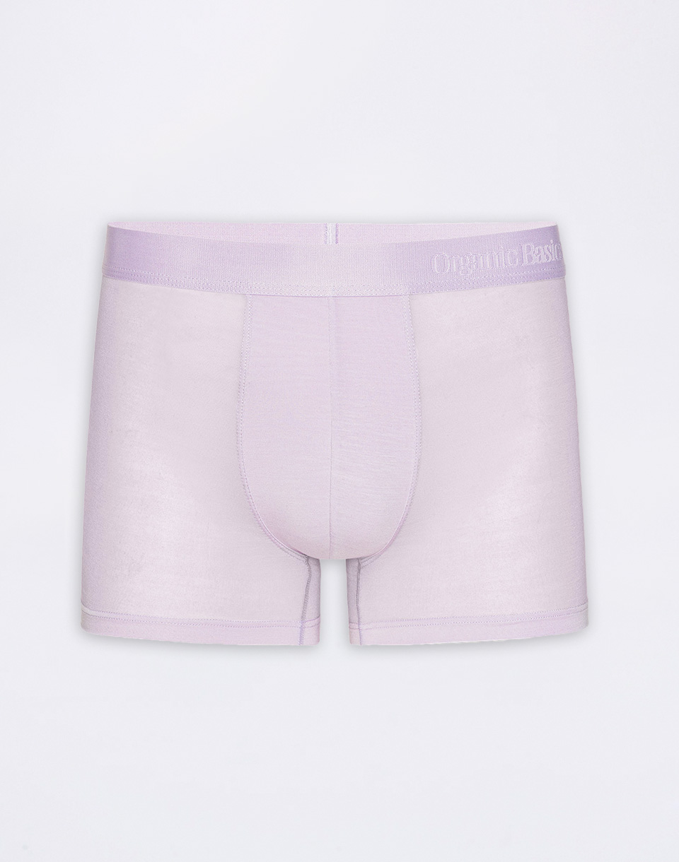 Organic Basics Soft Touch Trunks 3-pack Aubergine / Soft Lilac / Black L