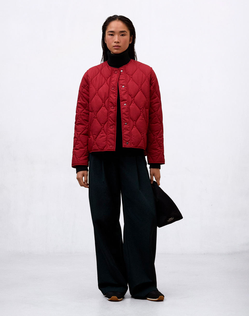 ECOALF Musa Onion Jacket Woman CRIMSON RED M