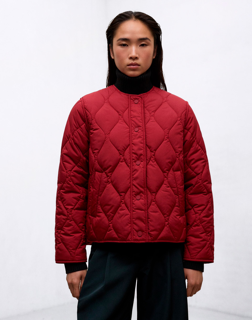 ECOALF Musa Onion Jacket Woman CRIMSON RED L