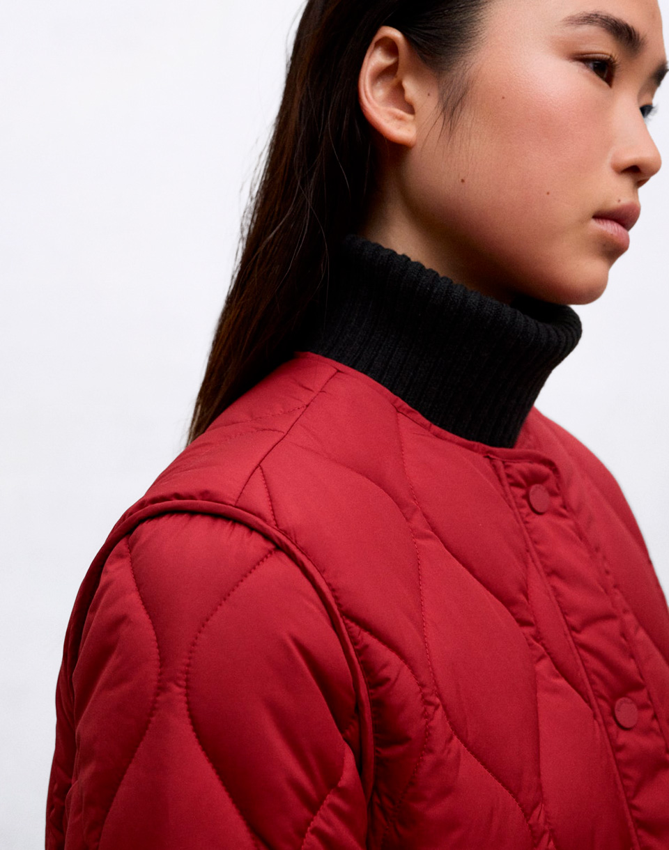 ECOALF Musa Onion Jacket Woman CRIMSON RED M