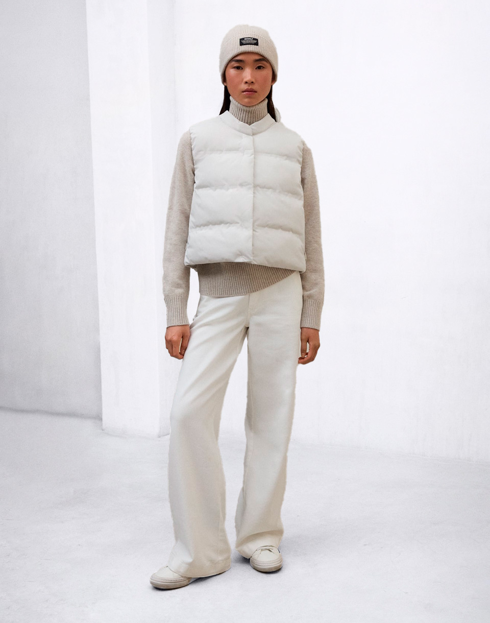 ECOALF Pounce Vest Woman BONE M
