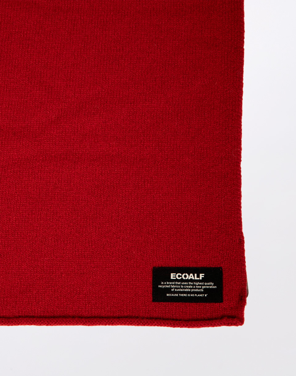 ECOALF Wool Scarf DARK RED