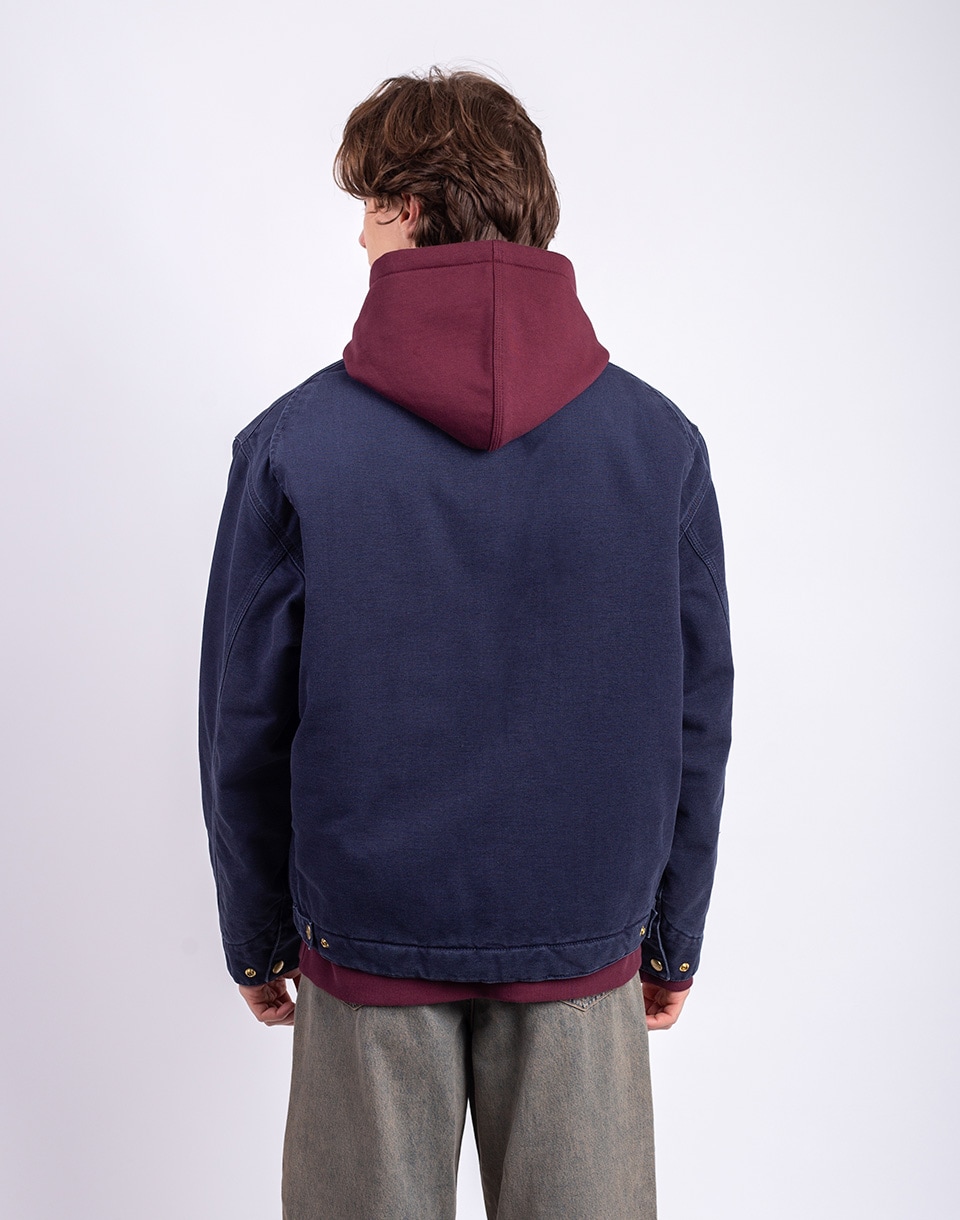 Carhartt WIP OG Detroit Jacket Dark Navy/Black stone canvas L