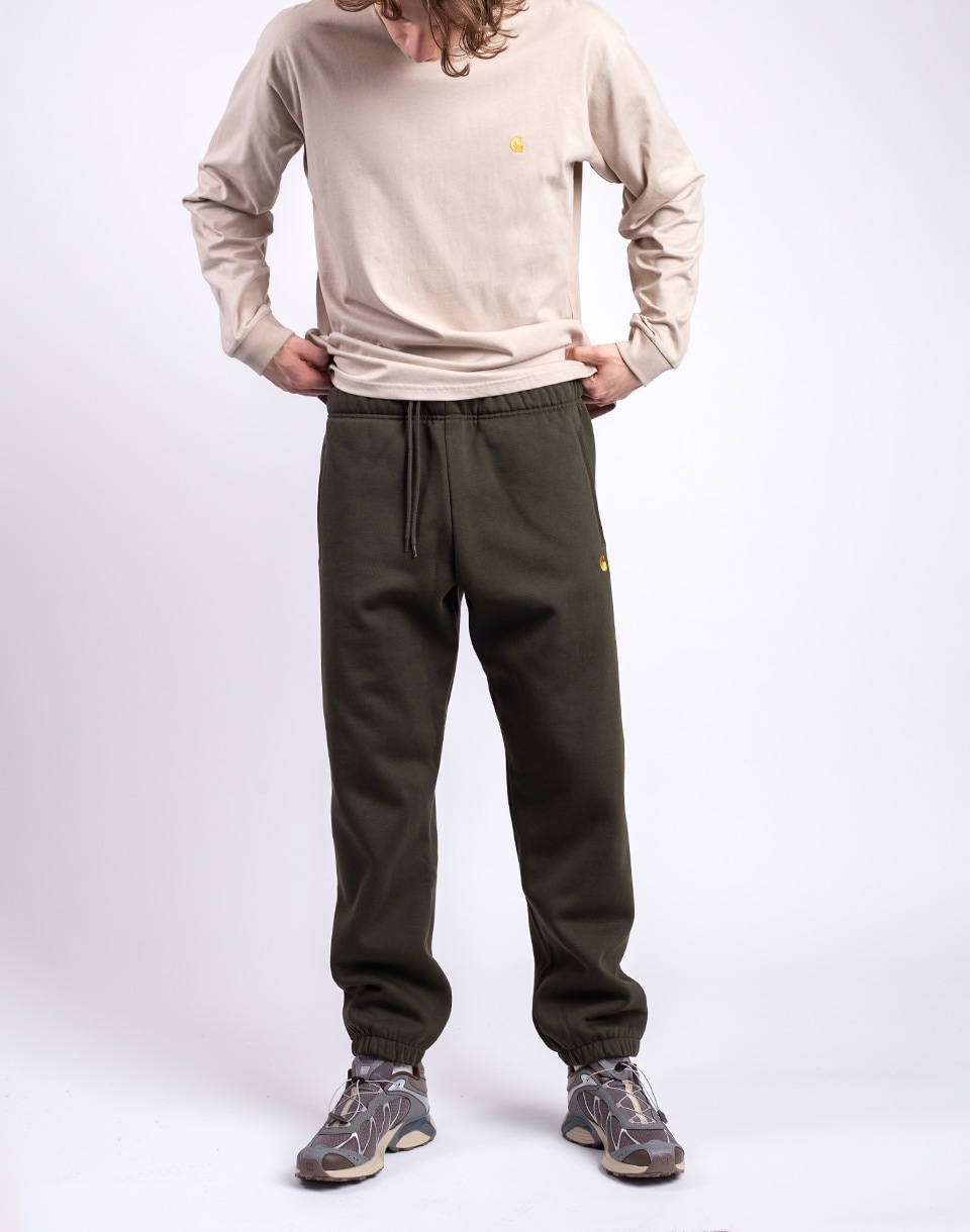 Carhartt WIP Chase Sweat Pant Olive/Gold M