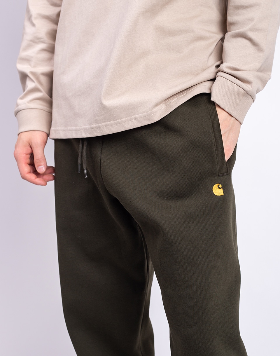 Carhartt WIP Chase Sweat Pant Olive/Gold M