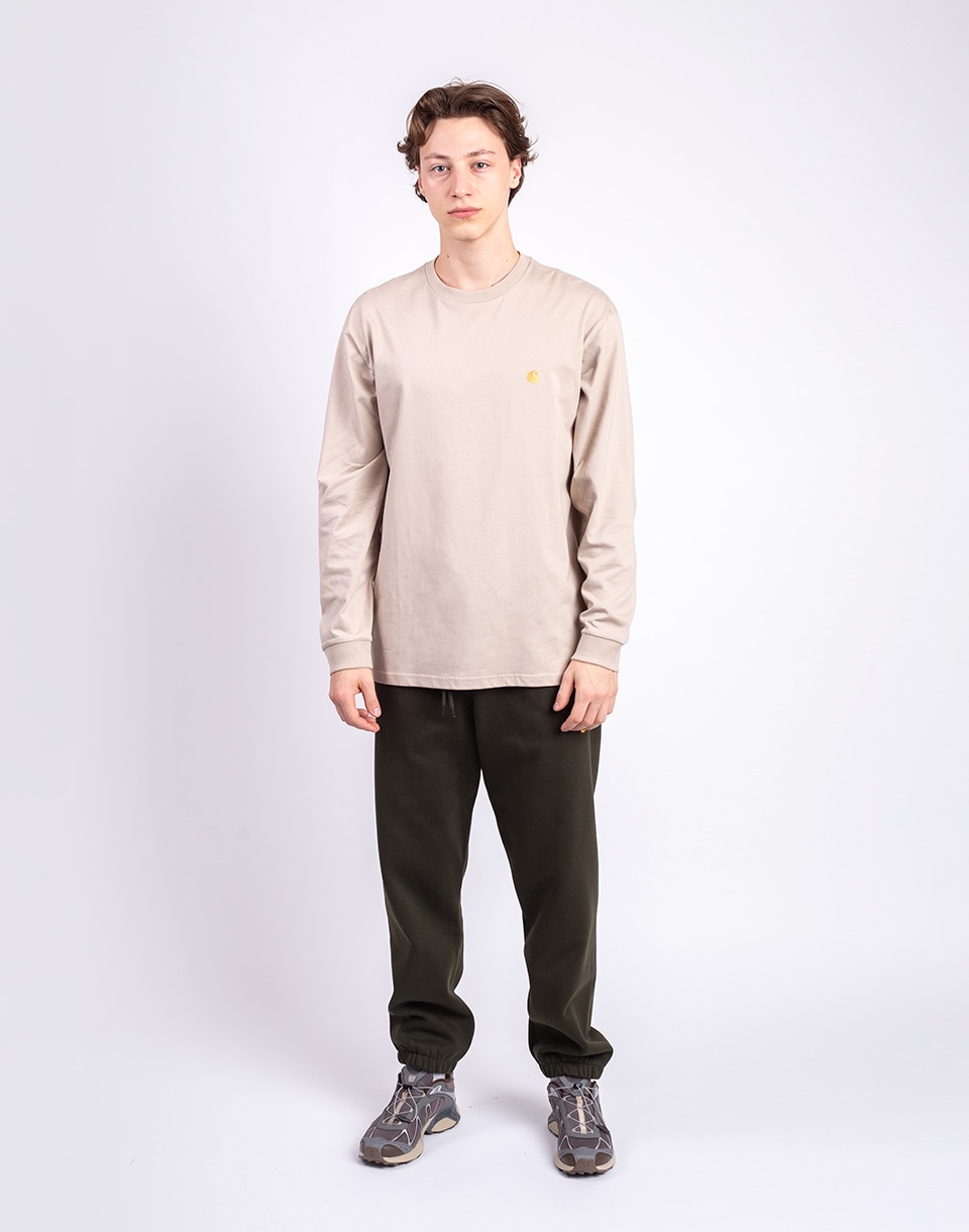 Carhartt WIP L/S Chase T-Shirt Fleur De Sel/Gold L