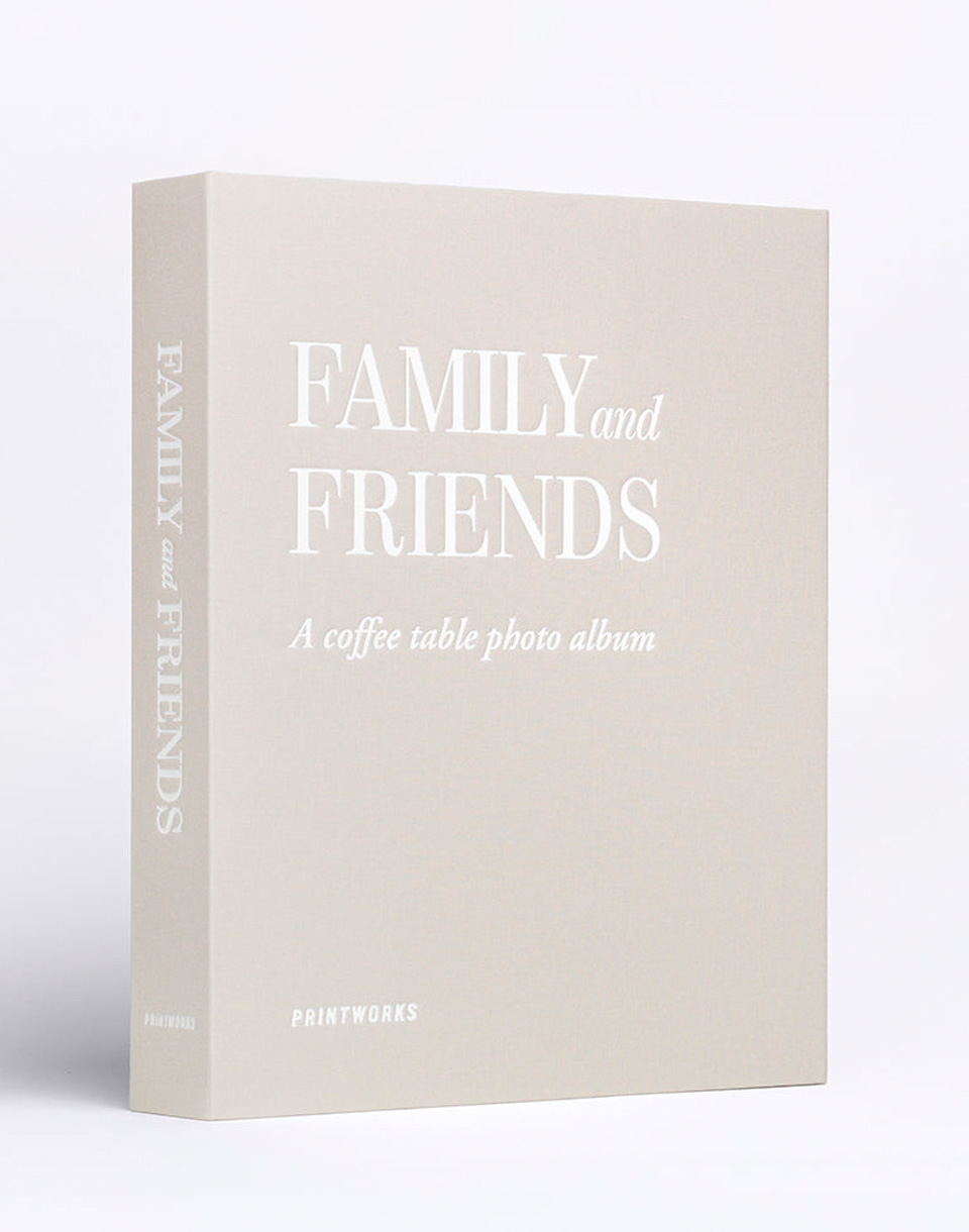 PrintWorks Photo Album - Family and Friends Grey