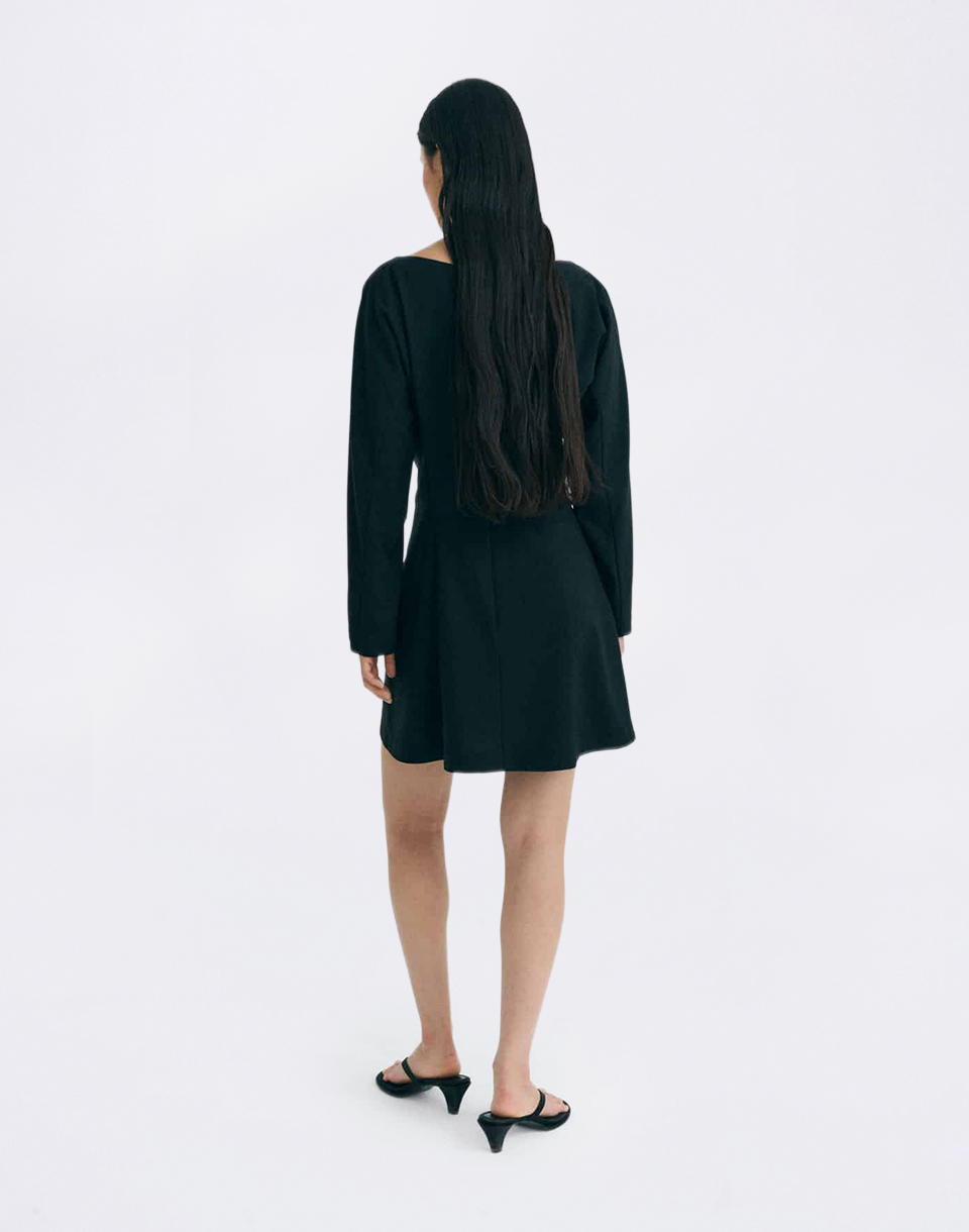 Thinking MU Black Arianne Dress BLACK S