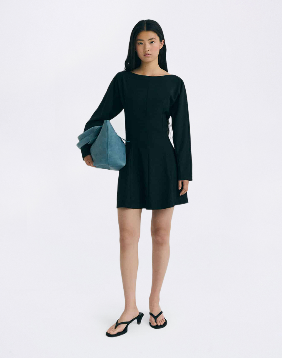 Thinking MU Black Arianne Dress BLACK S