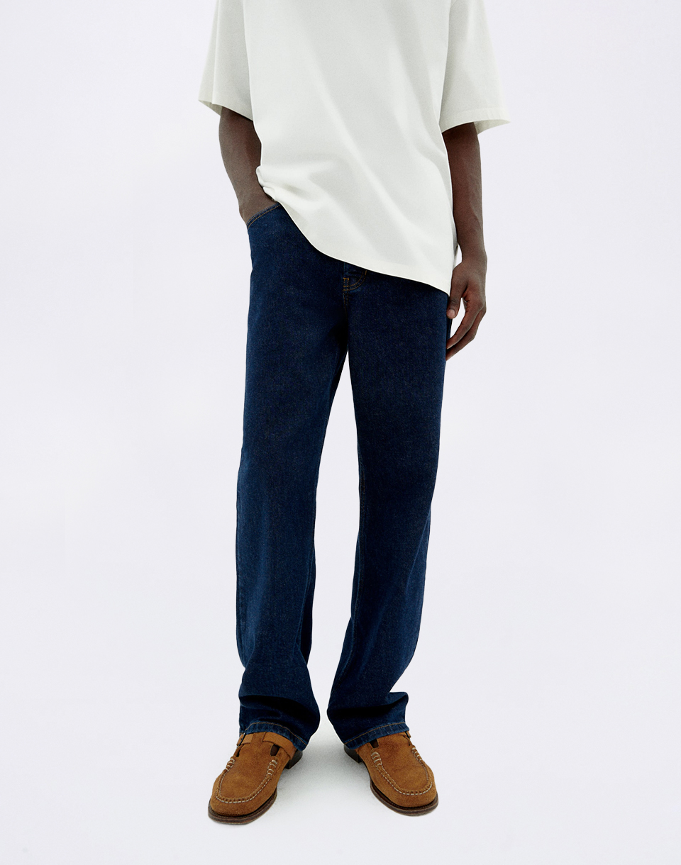 Thinking MU Dark Clean Denim David Pants DENIM 48