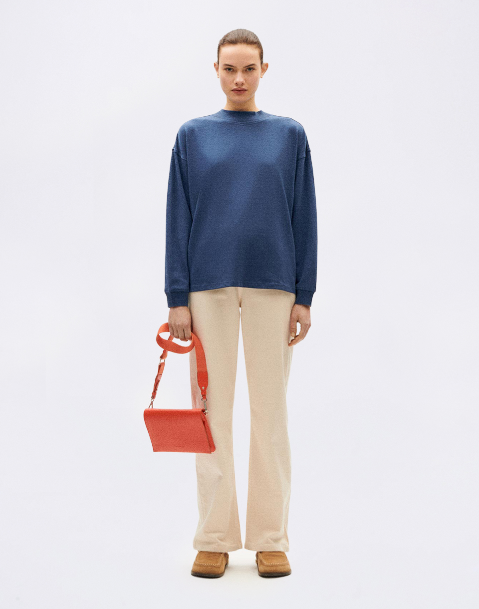 Thinking MU Dark Heritage Hemp Freire T-Shirt BLUE M
