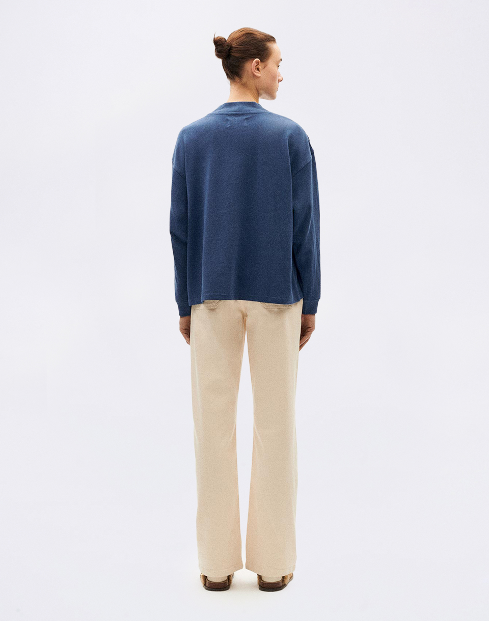 Thinking MU Dark Heritage Hemp Freire T-Shirt BLUE M