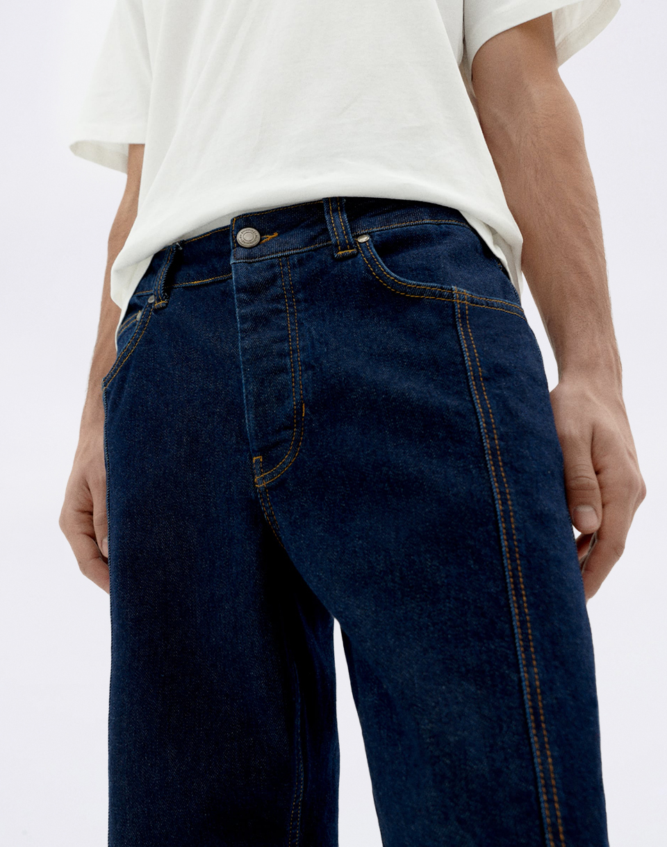 Thinking MU Denim Medium Wash Rainn Pants DENIM 44
