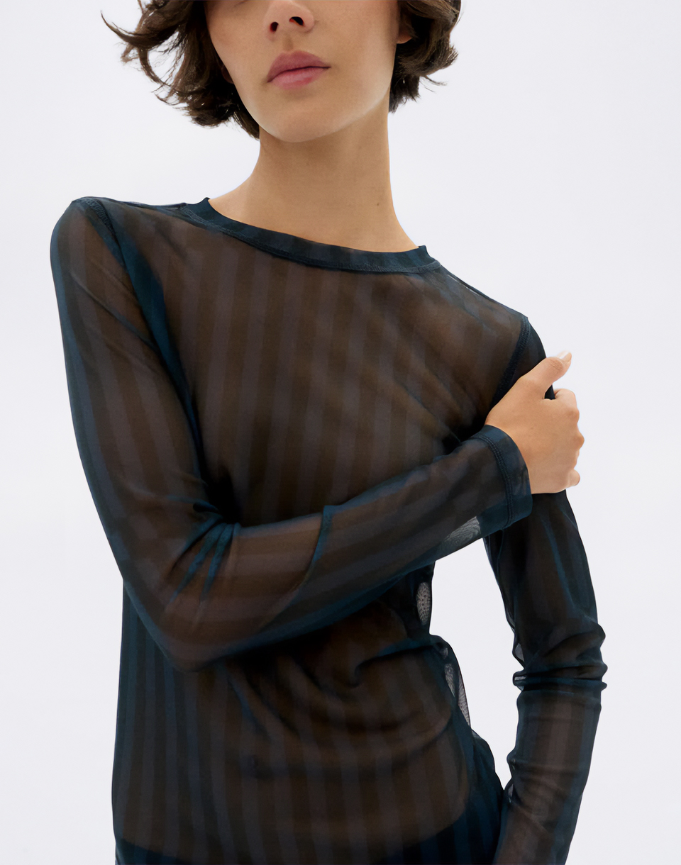 Thinking MU Esqué Blue Tere Top BLUE S