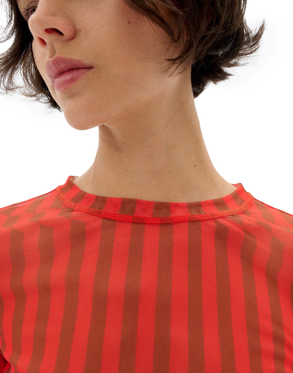 Thinking MU Esqué Orange Tere Top ORANGE M