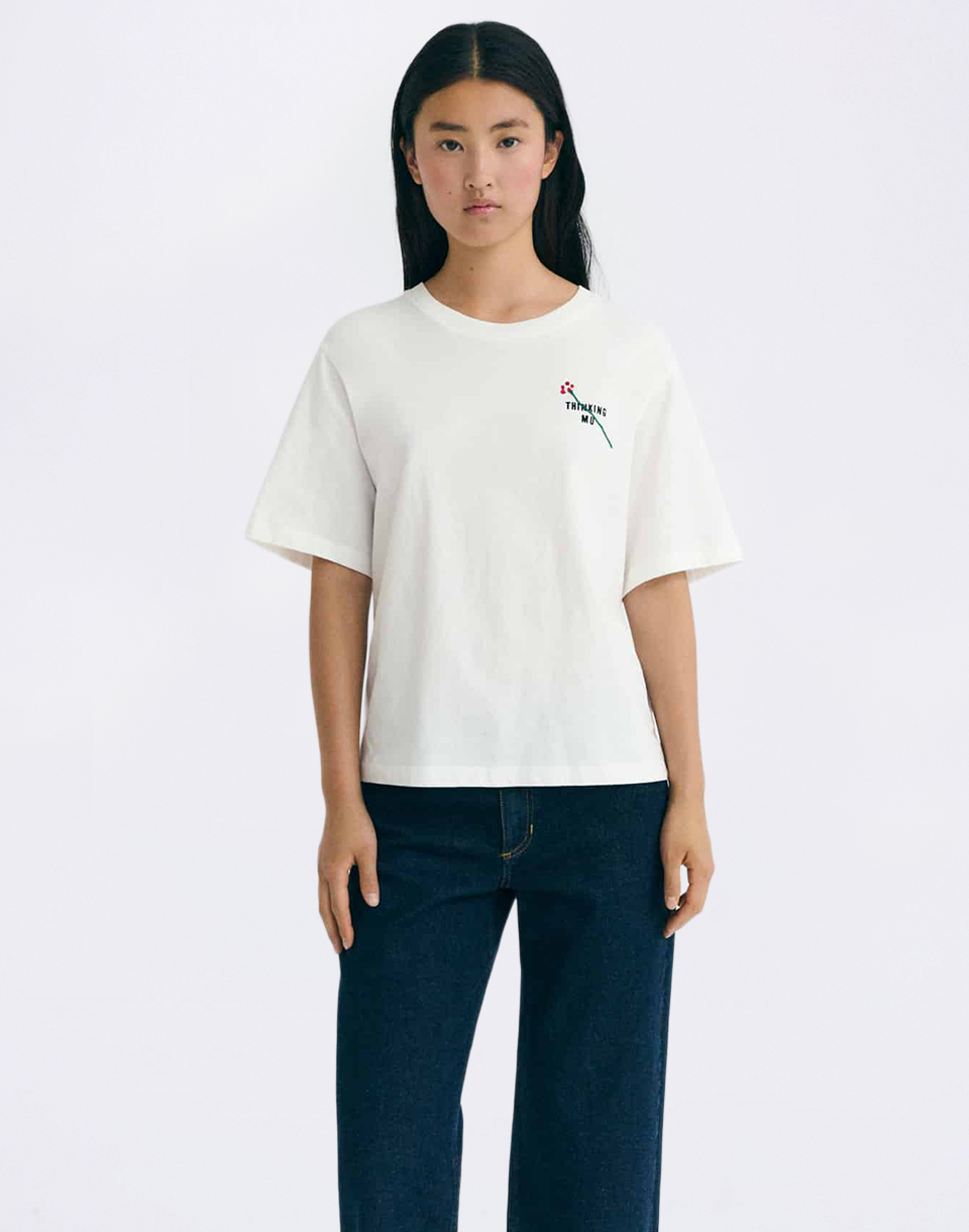 Thinking MU Flor TM Lucia Tee WHITE M