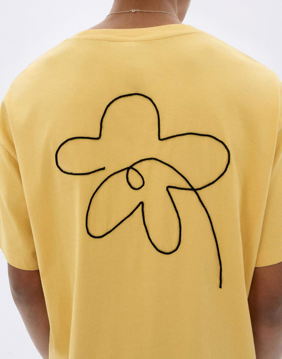 Thinking MU Flower Rope Sahara Sun Aaron Tee YELLOW S