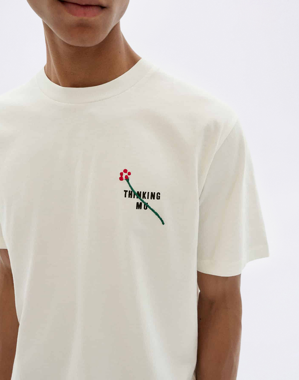 Thinking MU Flower TM Zach Tee WHITE S