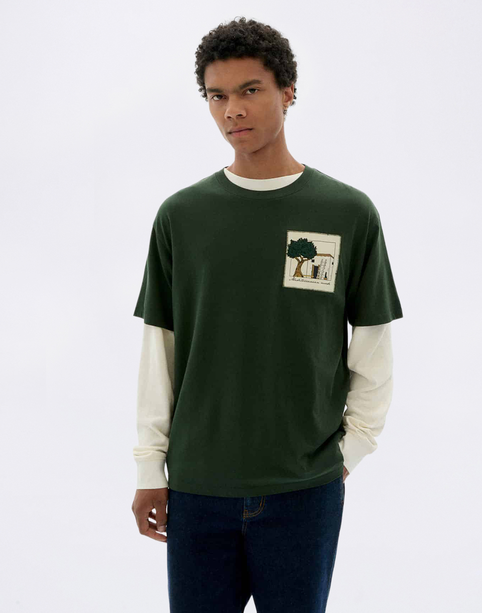 Thinking MU House Bottle Green Aaron Tee GREEN XL