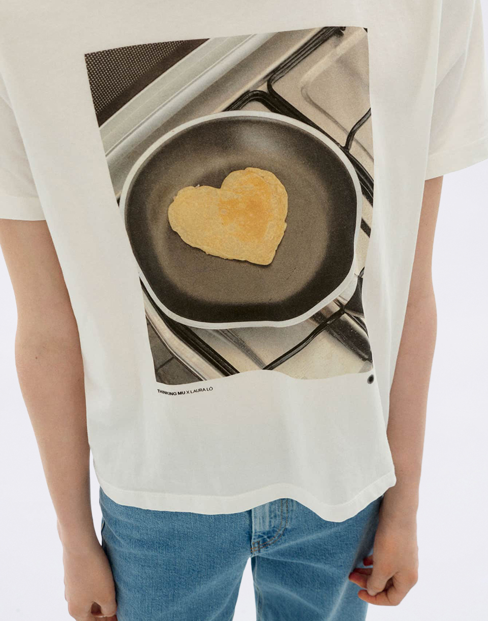 Thinking MU Pancake Ida Tee WHITE M