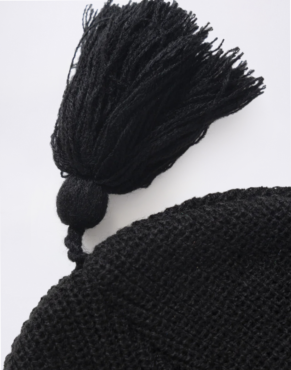 Service Works Tassel Beanie BLACK