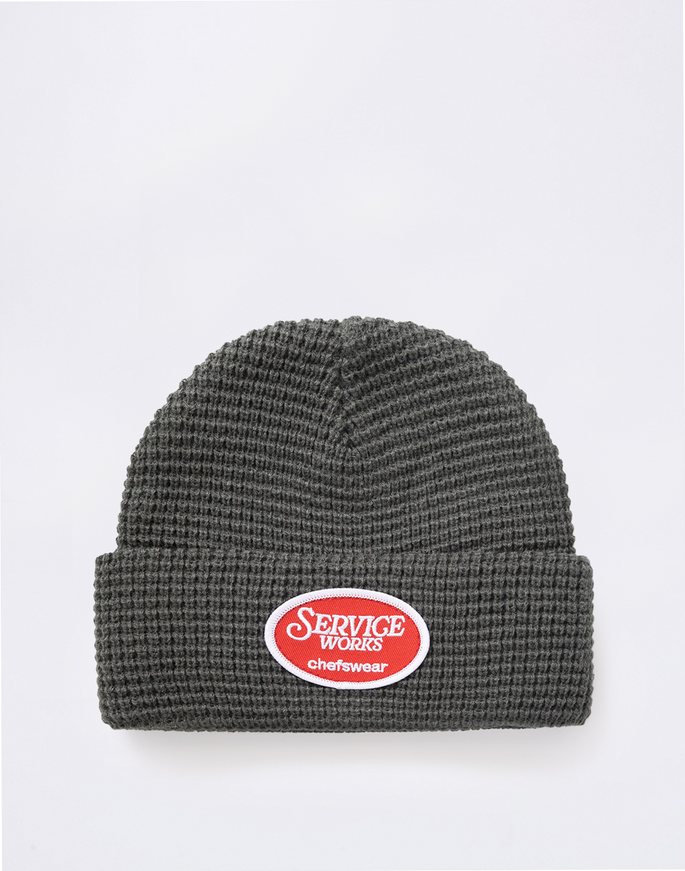 Service Works Waffle Patch Beanie GREY