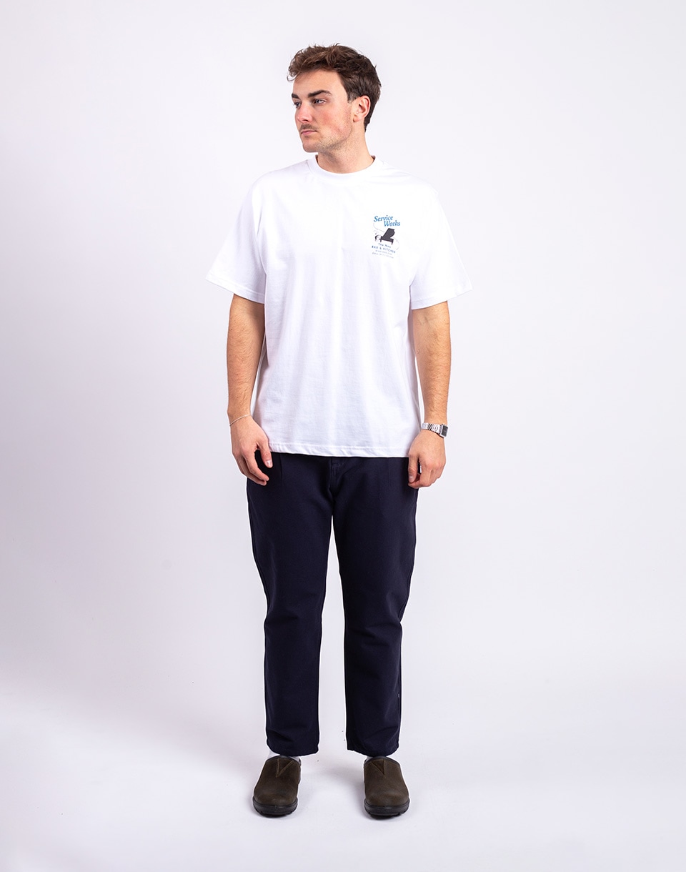 Service Works Bar & Kitchen Tee WHITE L