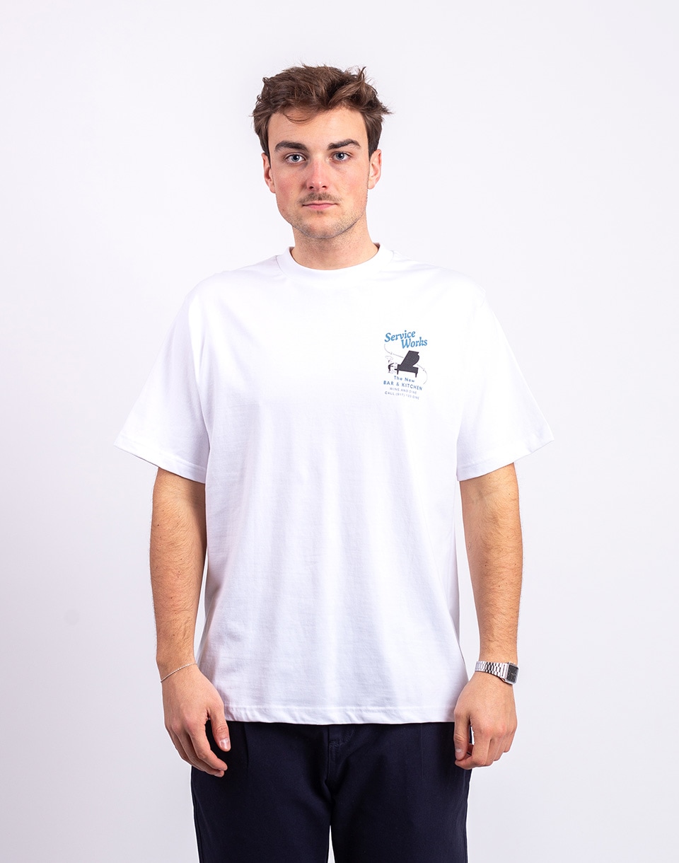 Tričko Service Works Bar & Kitchen Tee WHITE