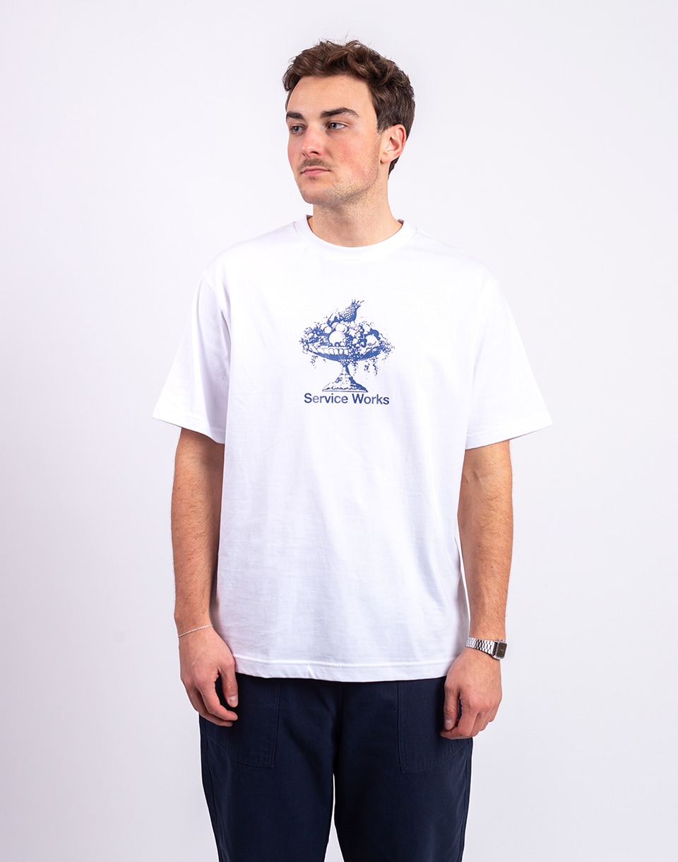 Tričko Service Works Fruit Bowl Tee WHITE