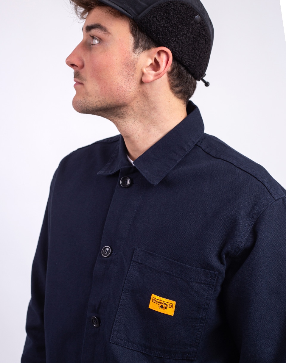 Service Works Canvas Chore Shirt DARK NAVY XL
