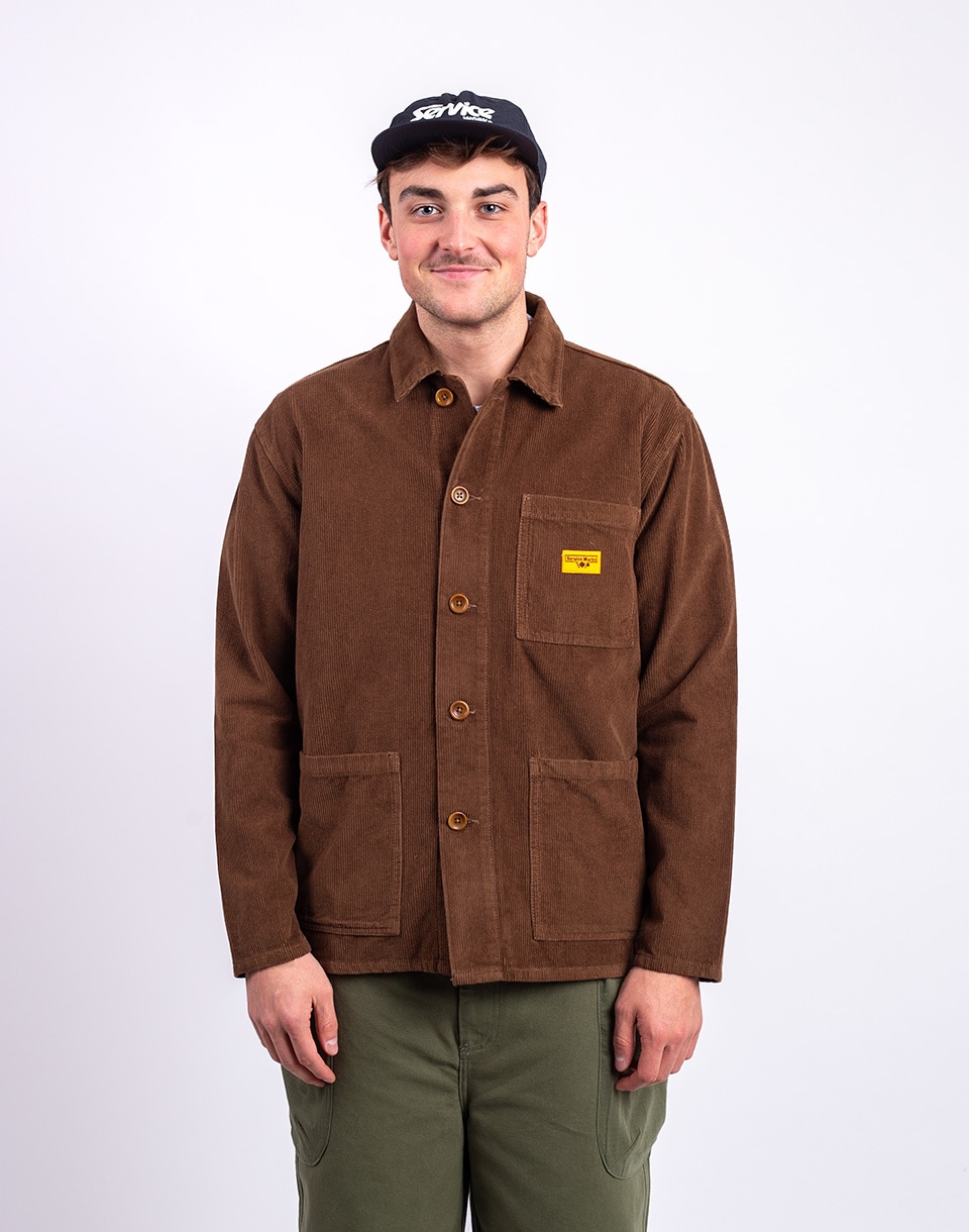 Service Works Corduroy Chore Shirt BARK XL