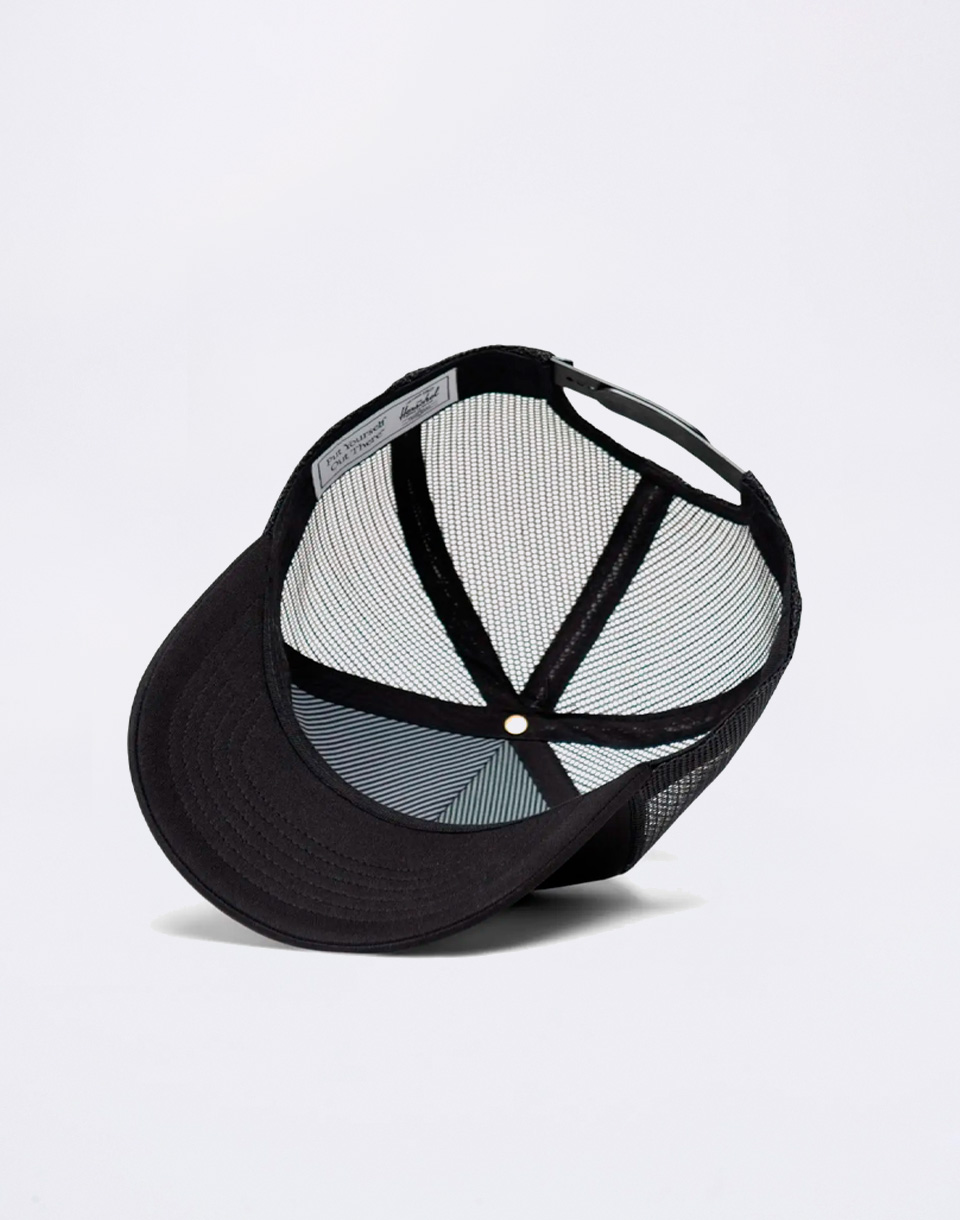 Herschel Supply Whaler Tall Mesh Gas Station Cap Black