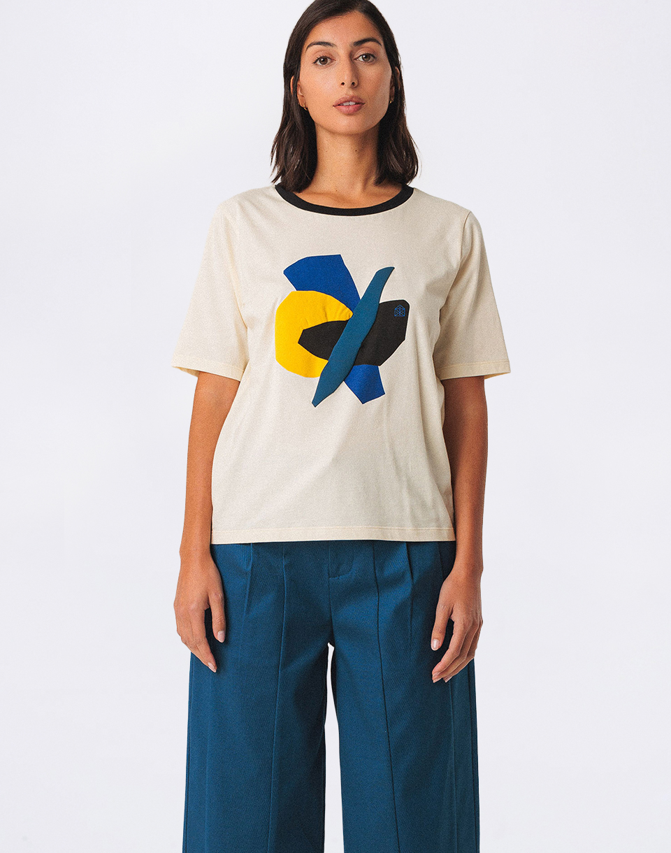 SKFK Lierni GOTS T-Shirt F2513 CREAM 36