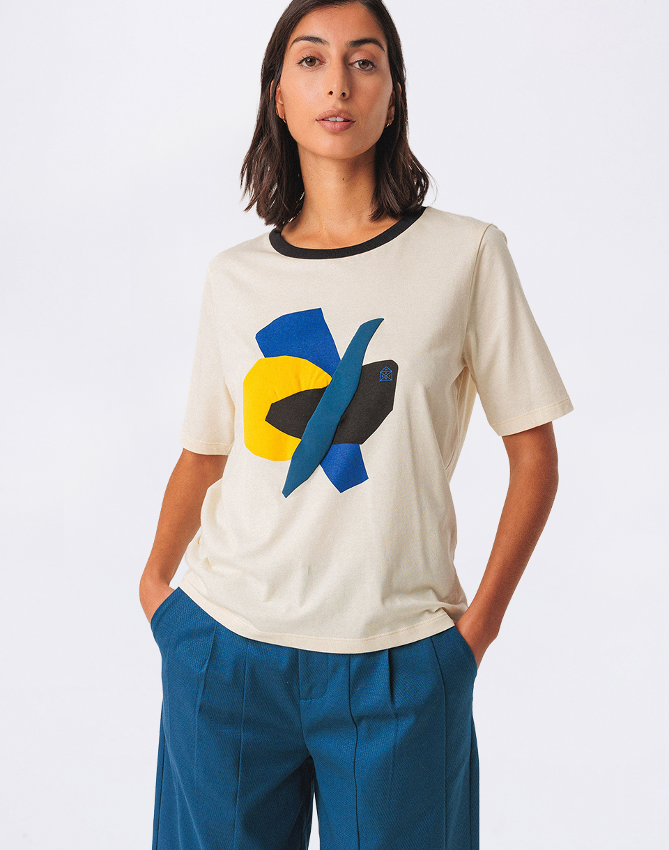 Tričko SKFK Lierni GOTS T-Shirt F2513 CREAM