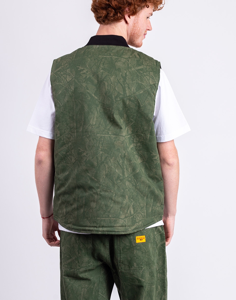 Service Works Xerox Camo Padded Work Vest OLIVE L