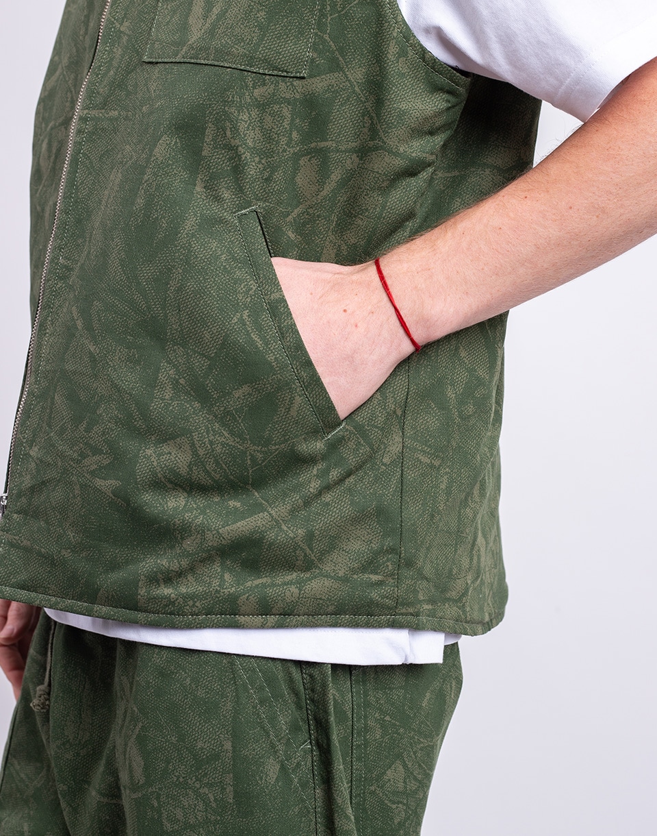 Service Works Xerox Camo Padded Work Vest OLIVE L