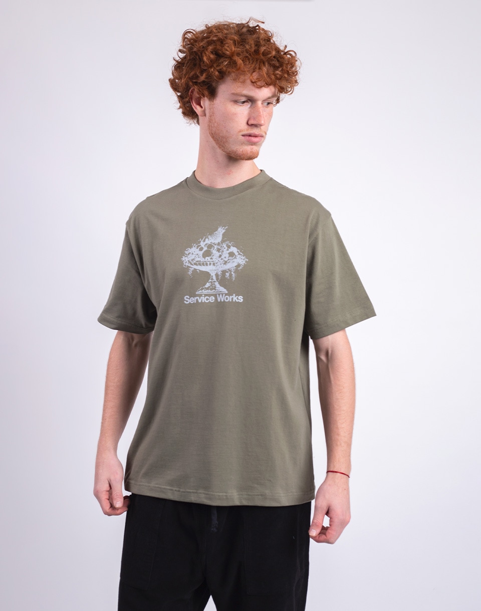 Tričko Service Works Fruit Bowl Tee OLIVE