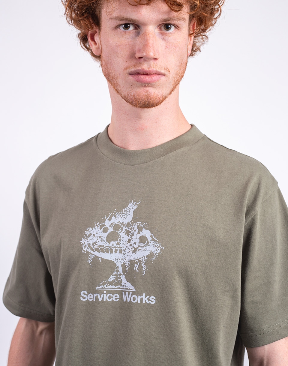 Service Works Fruit Bowl Tee OLIVE M