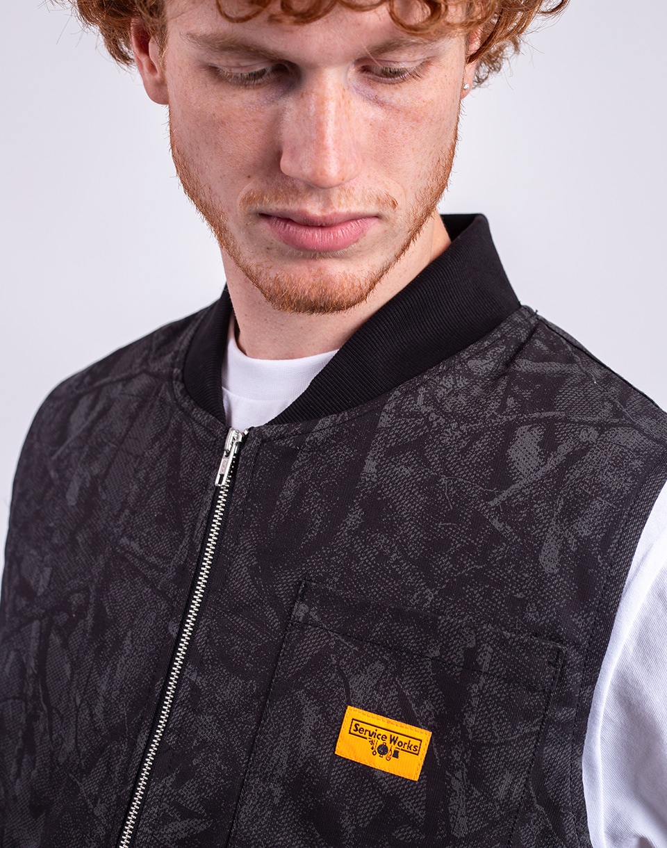 Service Works Xerox Camo Padded Work Vest MONO L