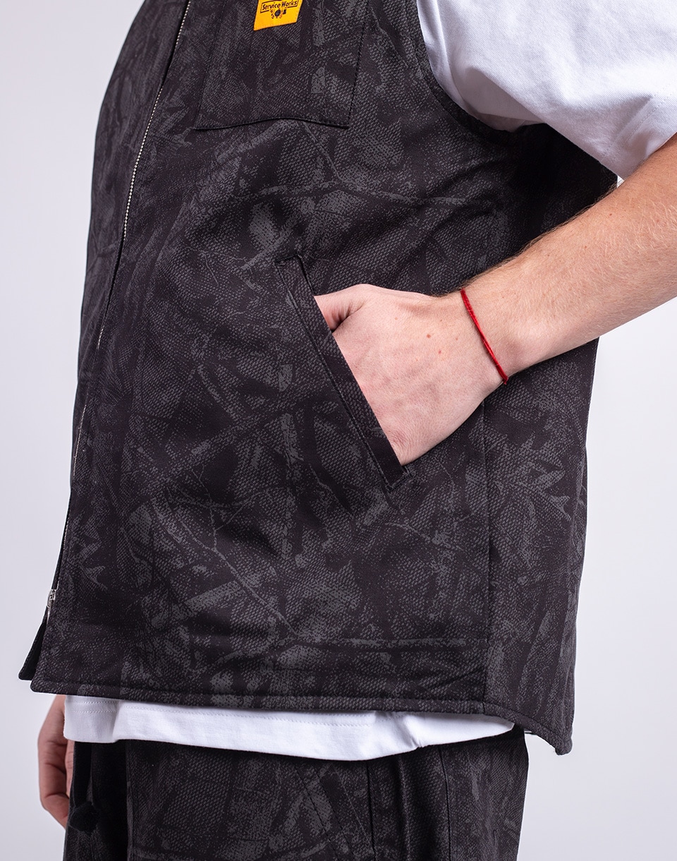 Service Works Xerox Camo Padded Work Vest MONO L