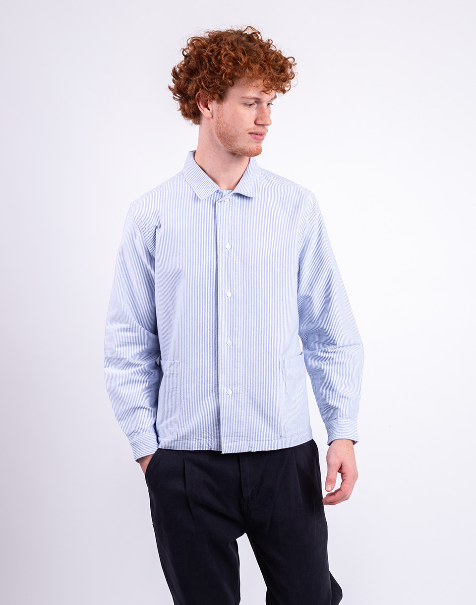 Service Works Waiter Shirt OXFORD STRIPE XL