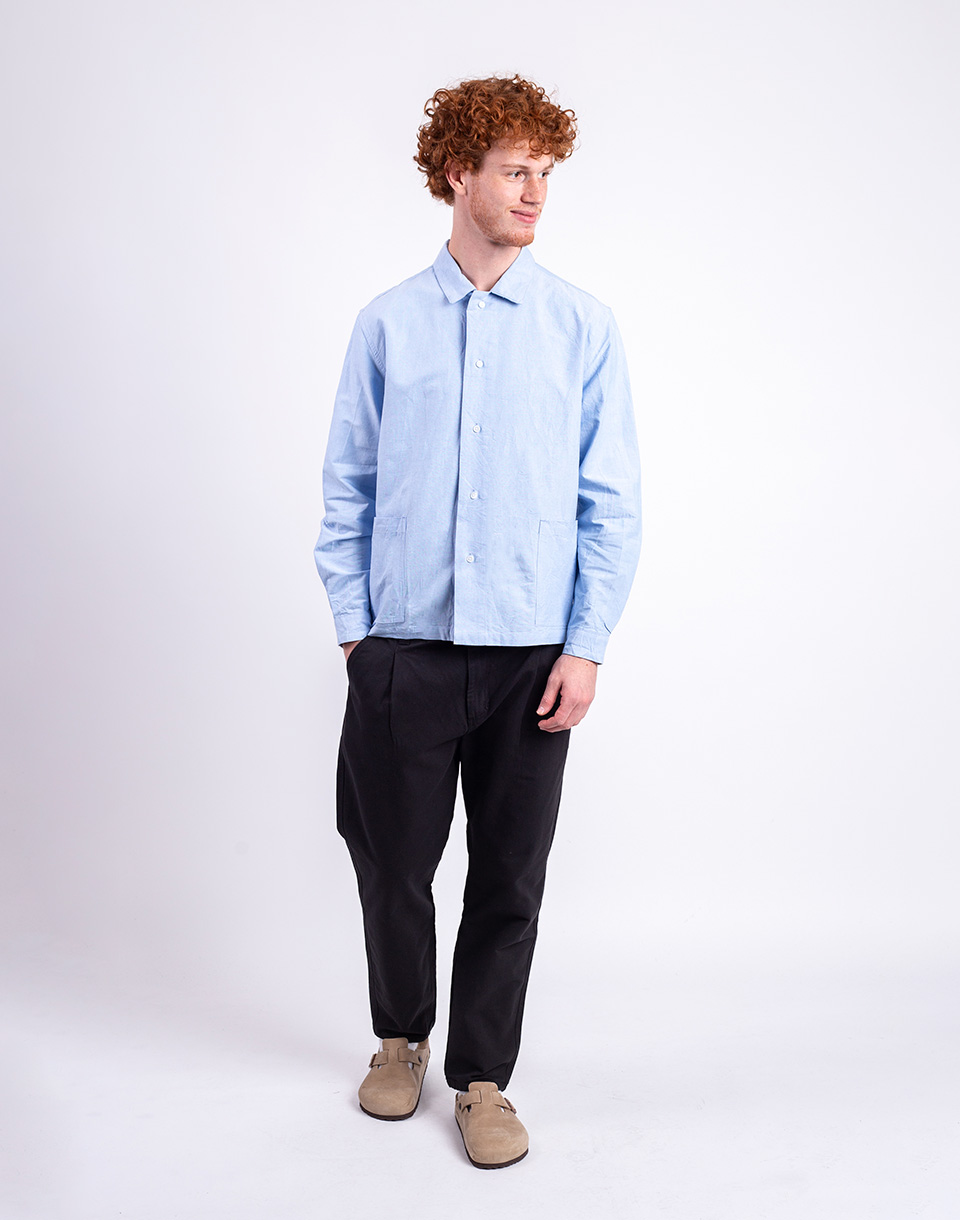Service Works Waiter Shirt OXFORD BLUE XL