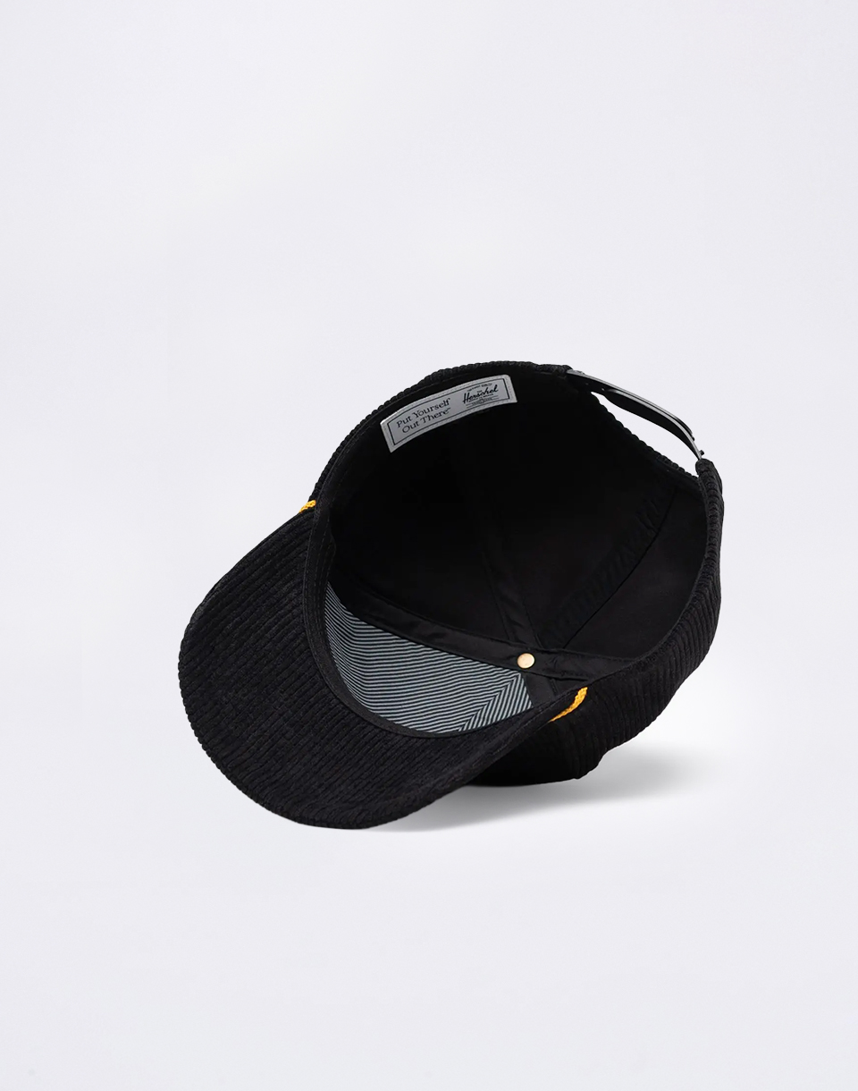 Herschel Supply Whaler Tall Corduroy CS Cap Black