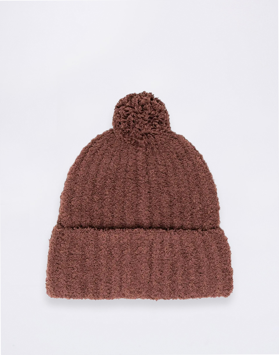 Herschel Supply Boucle Pom Solid Beanie Bitter Chocolate