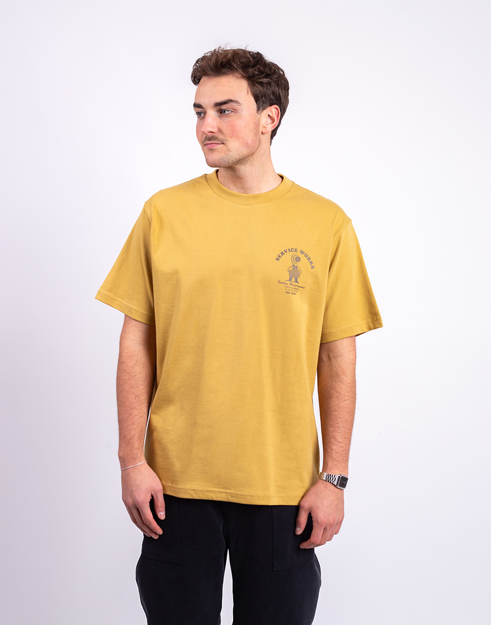 Tričko Service Works Maintainence Tee MUSTARD